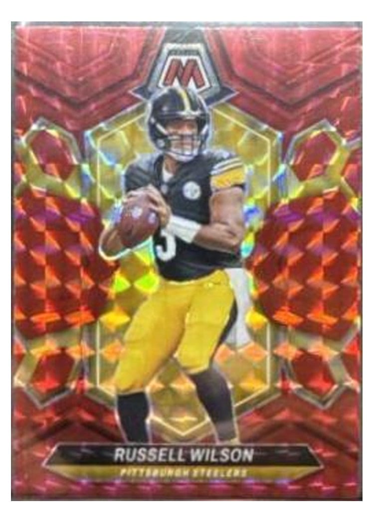 2024 Panini Mosaic Base Set Russell Wilson Red #183 card