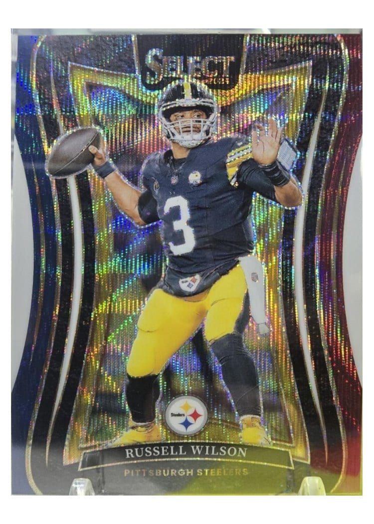 2024 Panini Select Base Set Russell Wilson Tri-Color Prizm #373 card
