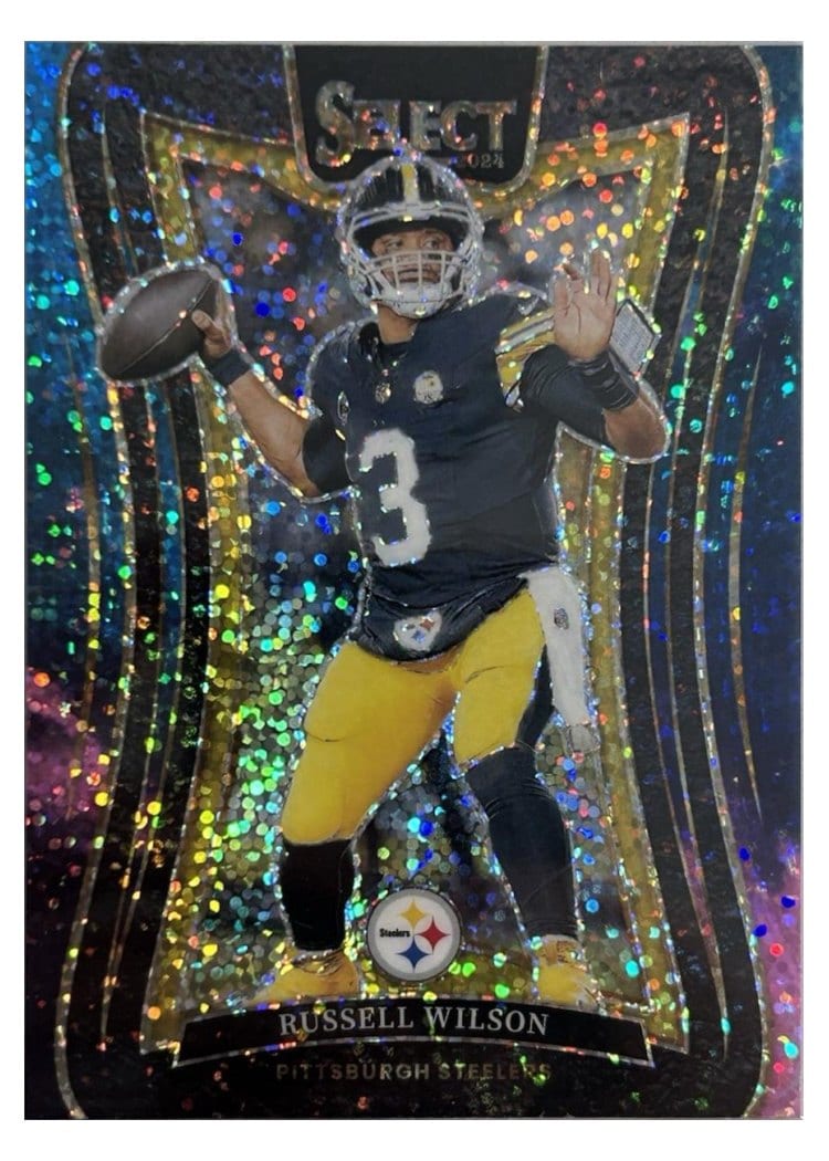 2024 Panini Select Base Set Russell Wilson Cosmic Prizm #373 card