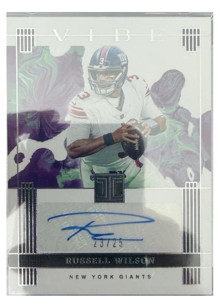 2025 Panini Impeccable Vibes Signatures Russell Wilson #2 card