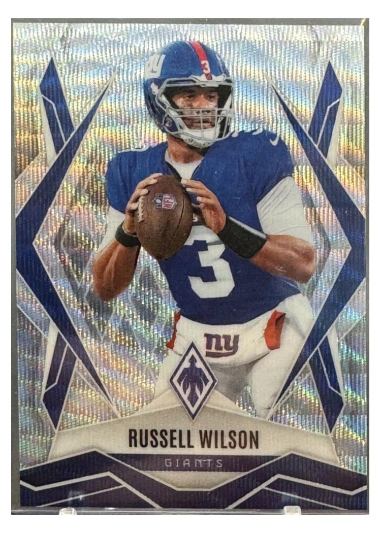 2025 Panini Phoenix Base Set Russell Wilson Wave #28 card