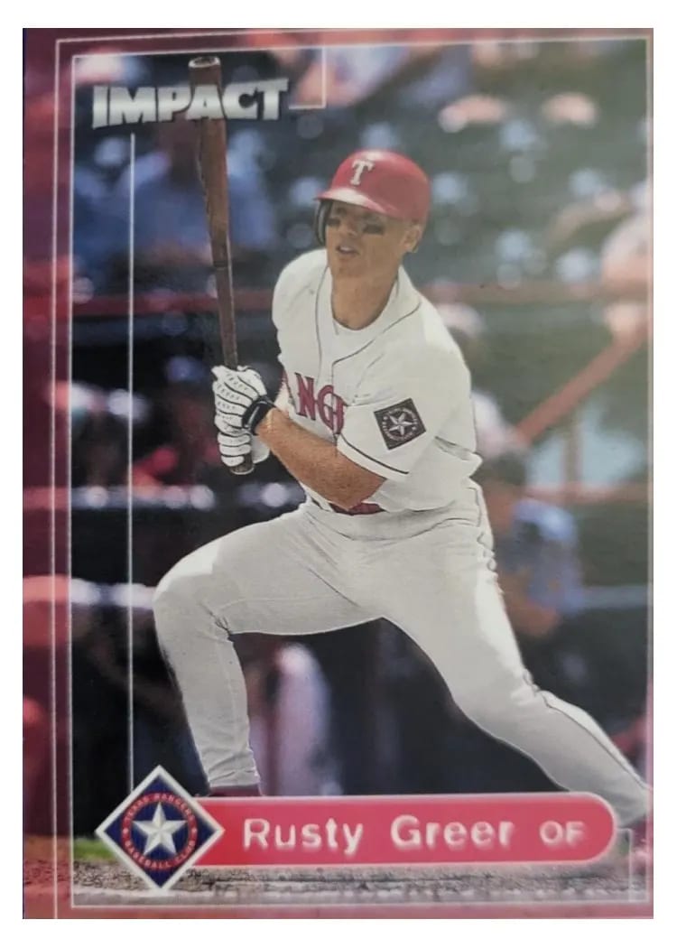2000 Fleer Impact Rusty Greer #61 card