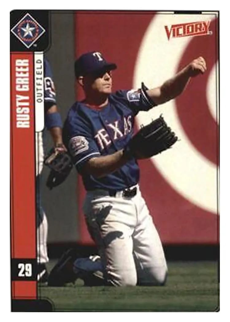 2001 Upper Deck Victory Rusty Greer #132 card
