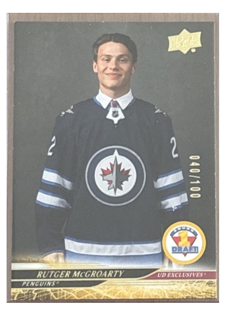 2024-25 Upper Deck Base Set Rutger McGroarty #748 card