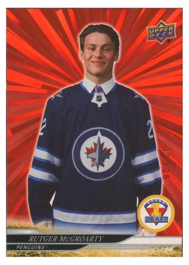 2024-25 Upper Deck Base Set Rutger McGroarty #748 card