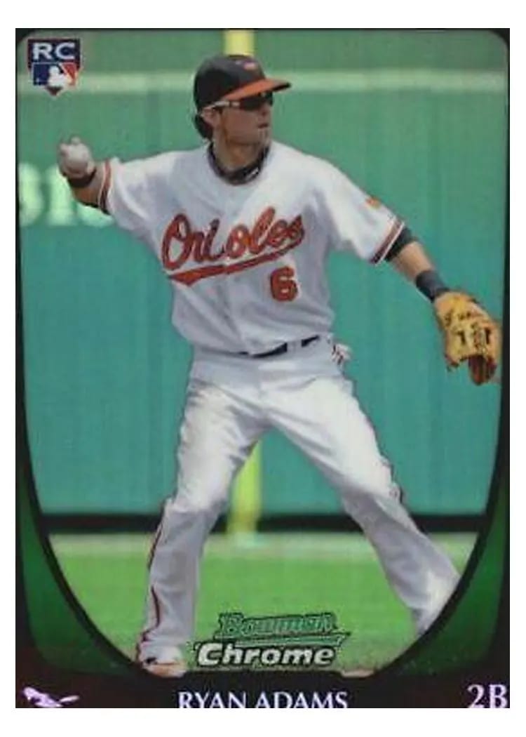 2011 Bowman Chrome Draft Ryan Adams #2 card