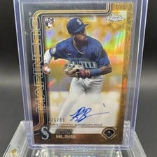 2025 Topps Gilded Collection Chrome Gold Autographs Ryan Bliss #CGA-RB card