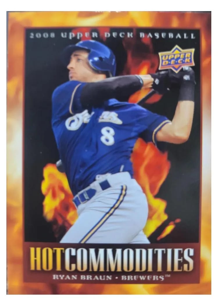 2008 Upper Deck Hot Commodities Ryan Braun #HC41 card