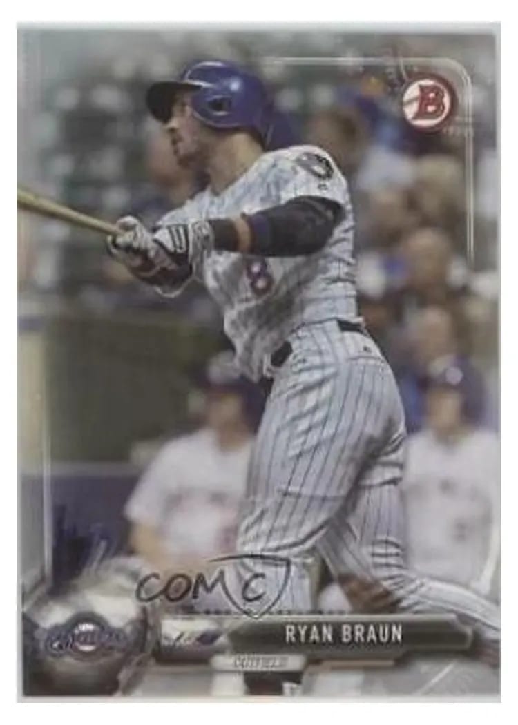 2017 Bowman Base Set Ryan Braun #11 card