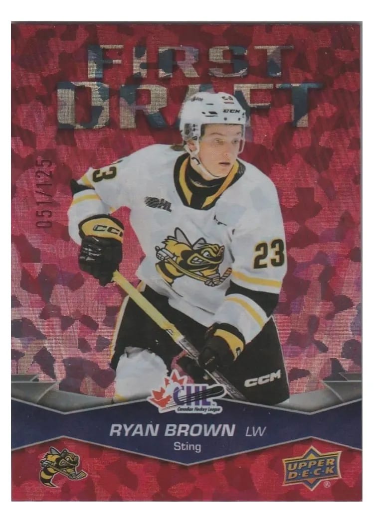 2023 Upper Deck CHL First Draft Ryan Brown #FD-19 card
