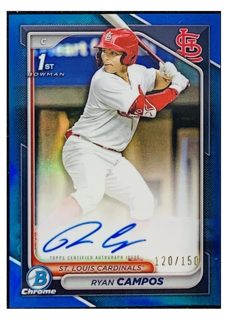 2024 Bowman Draft Chrome Prospect Autographs Ryan Campos #CPA-RCA card