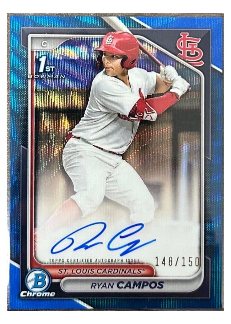 2024 Bowman Draft Chrome Prospect Autographs Ryan Campos #CPA-RCA card