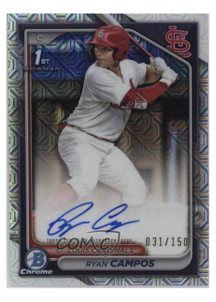 2024 Bowman Draft Chrome Prospect Autographs Ryan Campos #CPA-RCA card