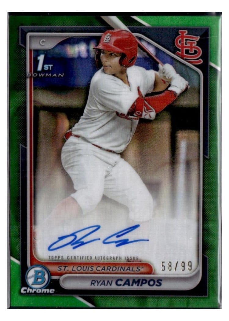2024 Bowman Draft Chrome Prospect Autographs Ryan Campos #CPA-RCA card