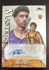 2024-25 Finest Masters Autographs Ryan Dunn #MA-RD card