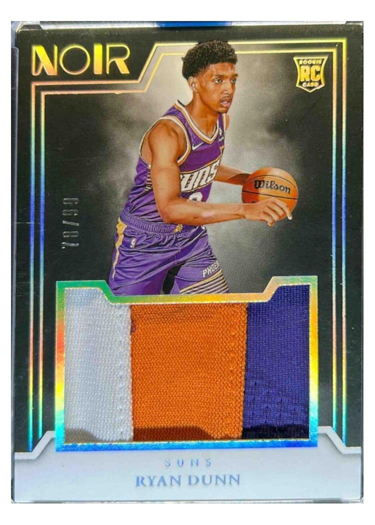 2024-25 Panini Noir Rookie Jumbo Material Set Ryan Dunn #6 card