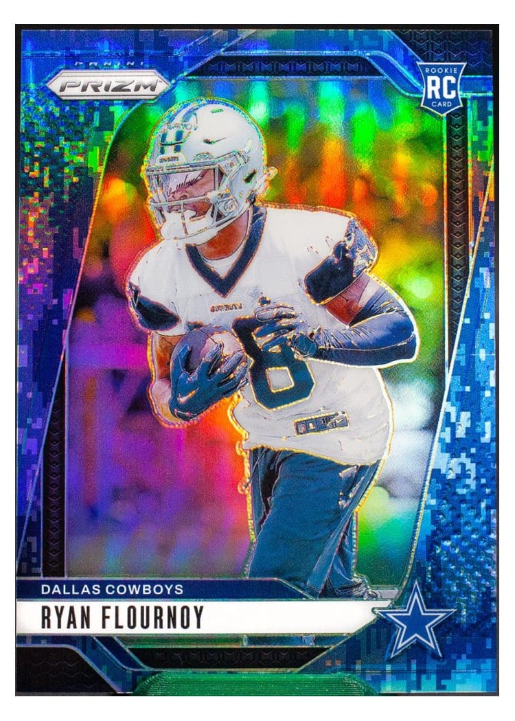 2024 Panini Prizm Base Set Ryan Flournoy Blue Shimmer #387 card