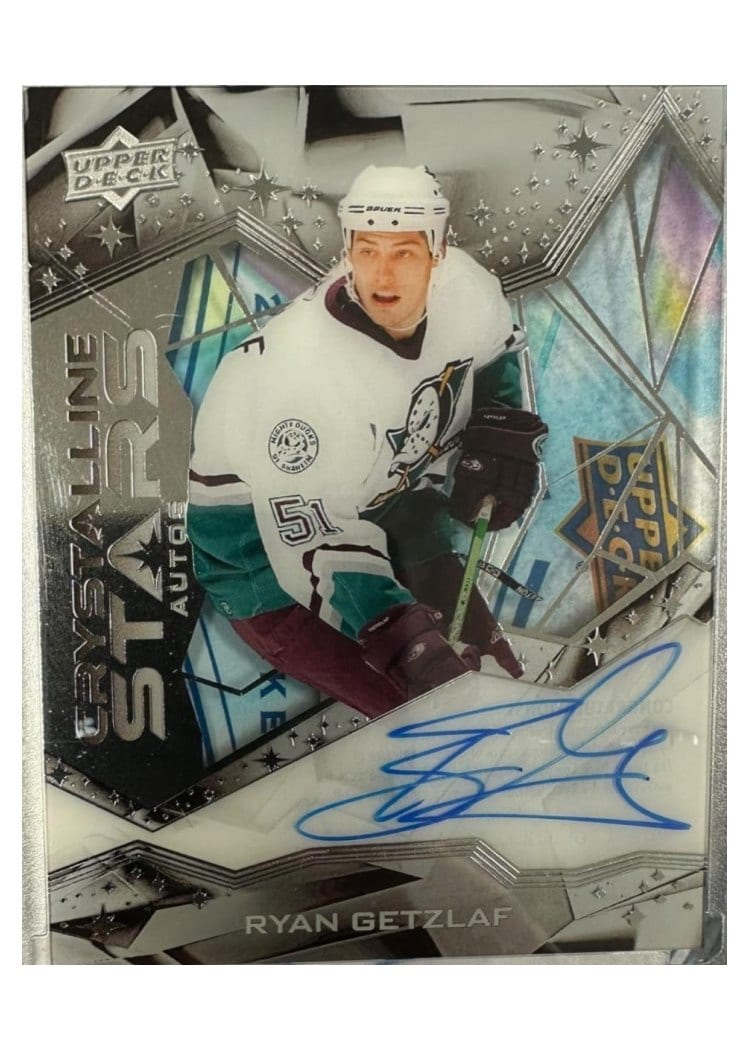 2024-25 Upper Deck Clear Cut Crystalline Stars Ryan Getzlaf #CSA-RG card