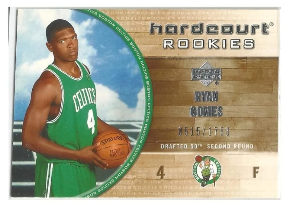 2005 Upper Deck Hardcourt Ryan Gomes #114 card