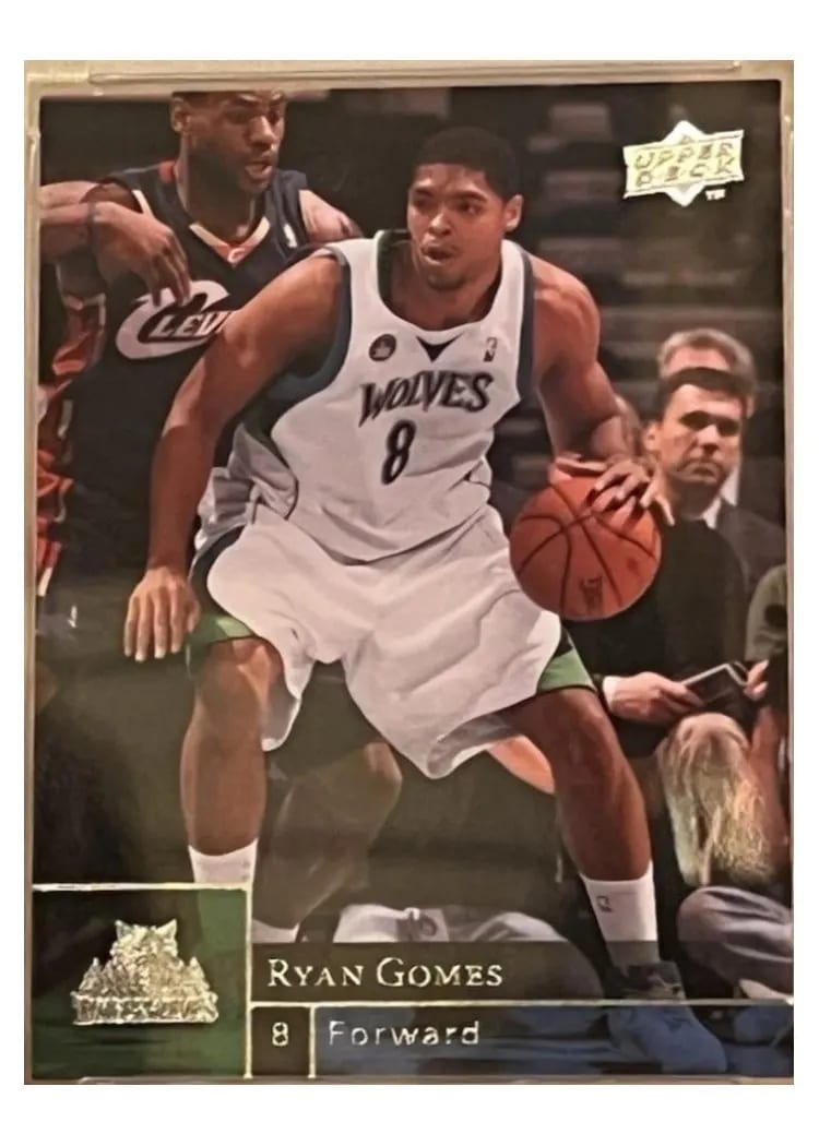 2009 Upper Deck Ryan Gomes #111 card