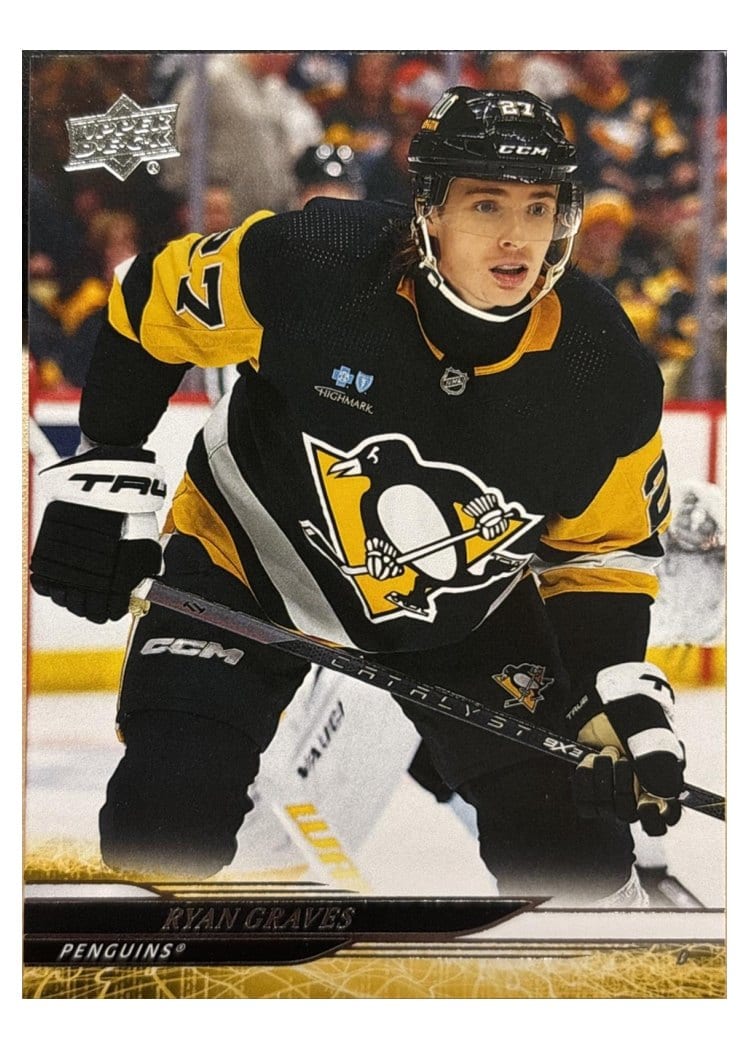 2024-25 Upper Deck Base Set Ryan Graves Outburst Red #379 card
