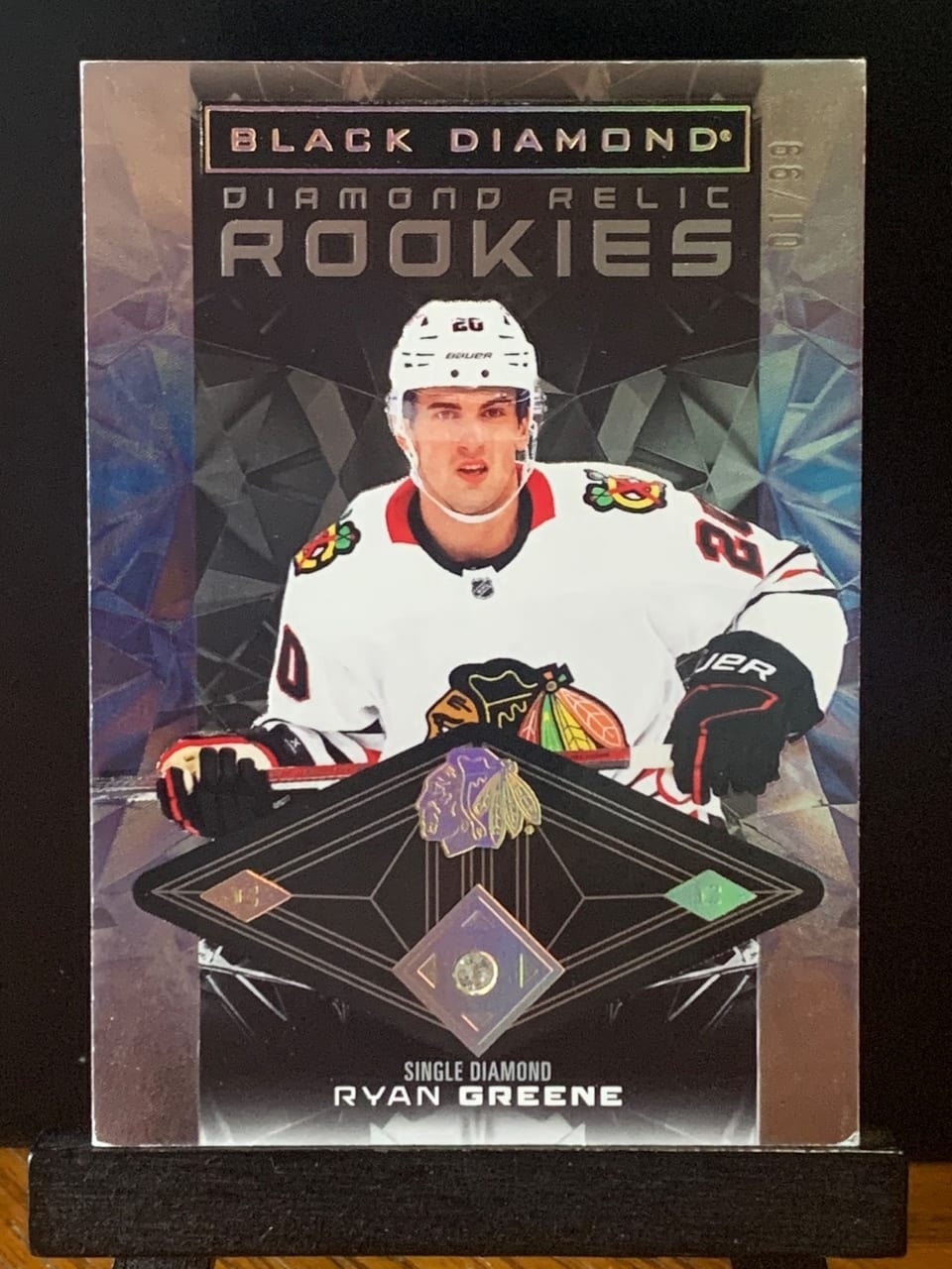2025-26 Upper Deck Black Diamond Base Diamond Relic Rookies Ryan Greene #BDR-RG card