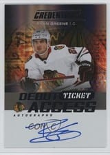 2025-26 Upper Deck Credentials Debut Ticket Access Autographs Ryan Greene #DTA-RG card