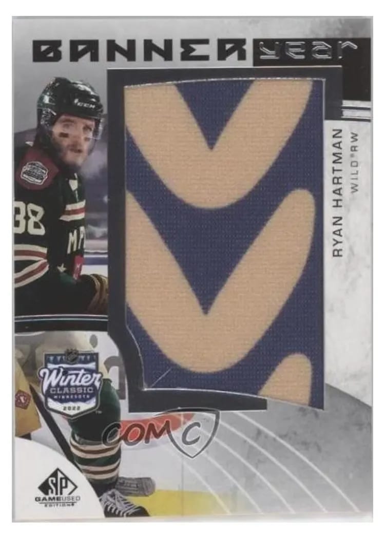 2022-23 SP Game Used 2022 NHL Winter Classic Banner Year Relics Ryan Hartman #BYWC-RH card