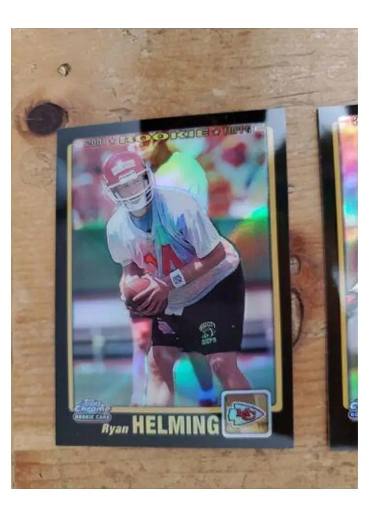 2001 Topps Chrome Ryan Helming Black Refractor #309 card