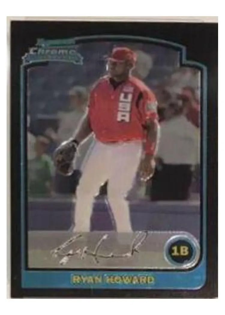 2003 Bowman Chrome Draft Picks Ryan Howard #BDP138 card