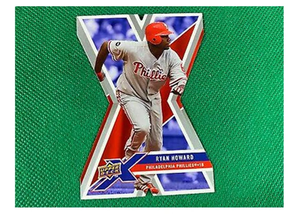 2008 Upper Deck X Ryan Howard Die Cut #76 card