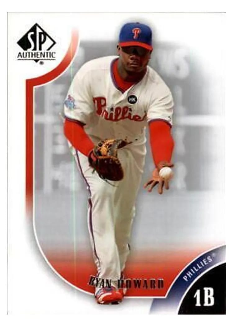2009 SP Authentic Ryan Howard #6 card