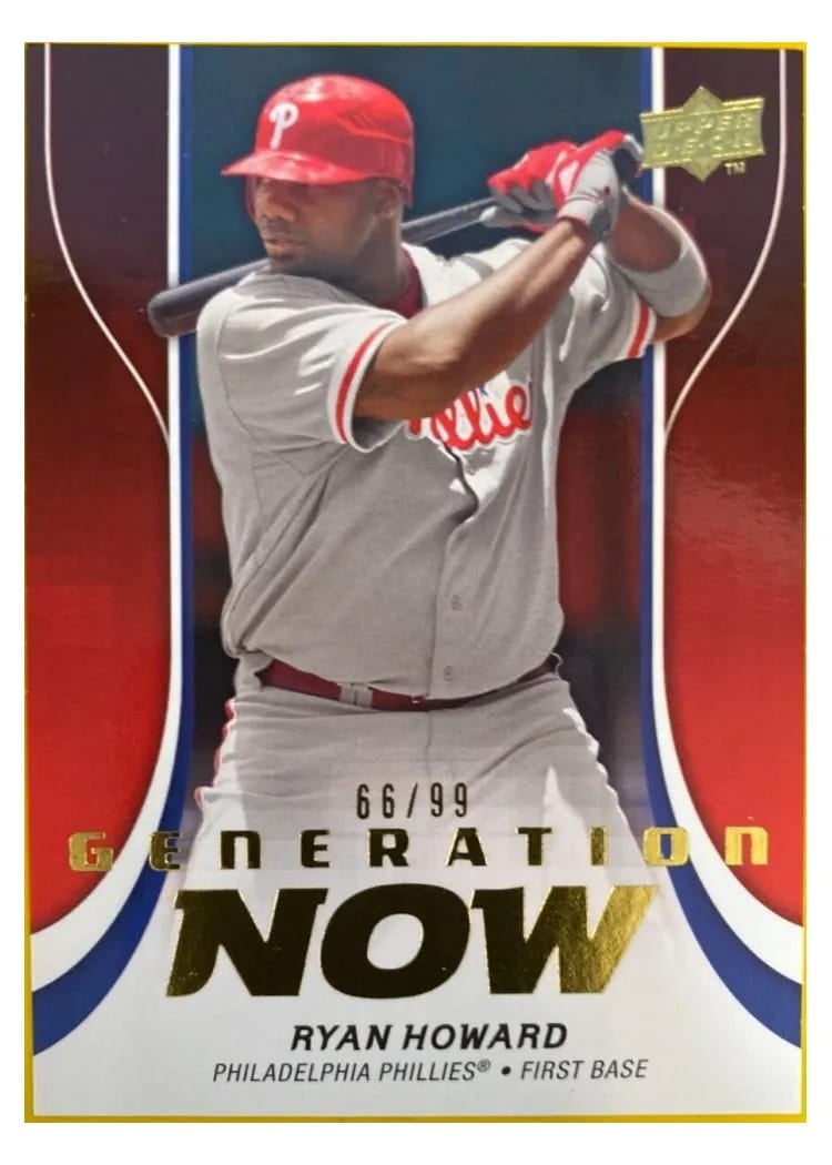 2009 Upper Deck Generation Now Ryan Howard #GN46 card