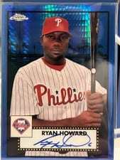 2021 Topps Chrome Platinum Anniversary Autographs Ryan Howard #PA-RHO card
