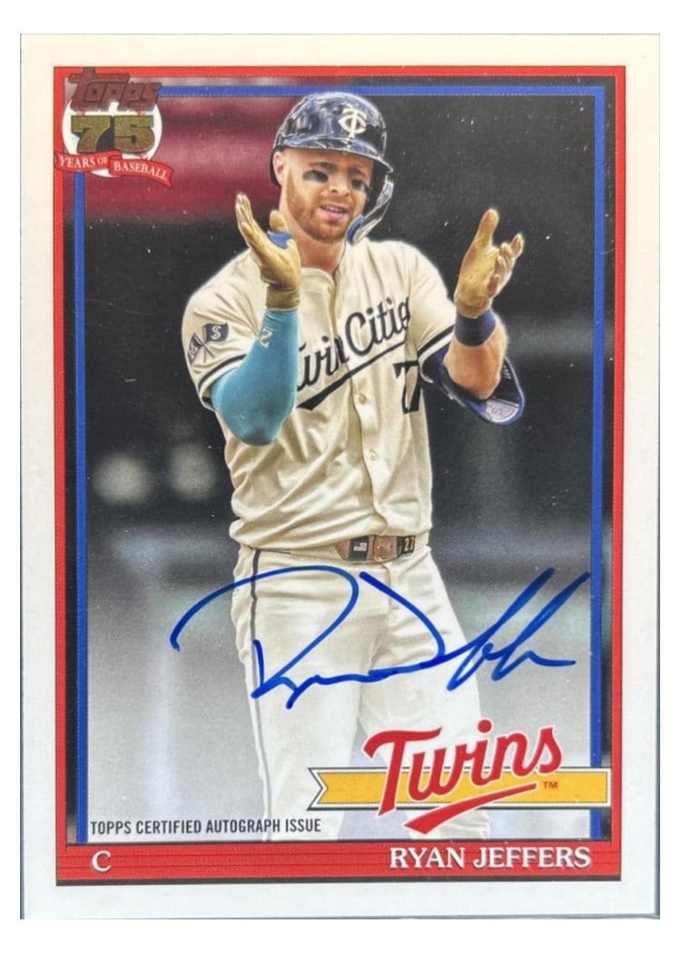 2026 Topps 1991 Topps Autographs Ryan Jeffers #91A-JEF card