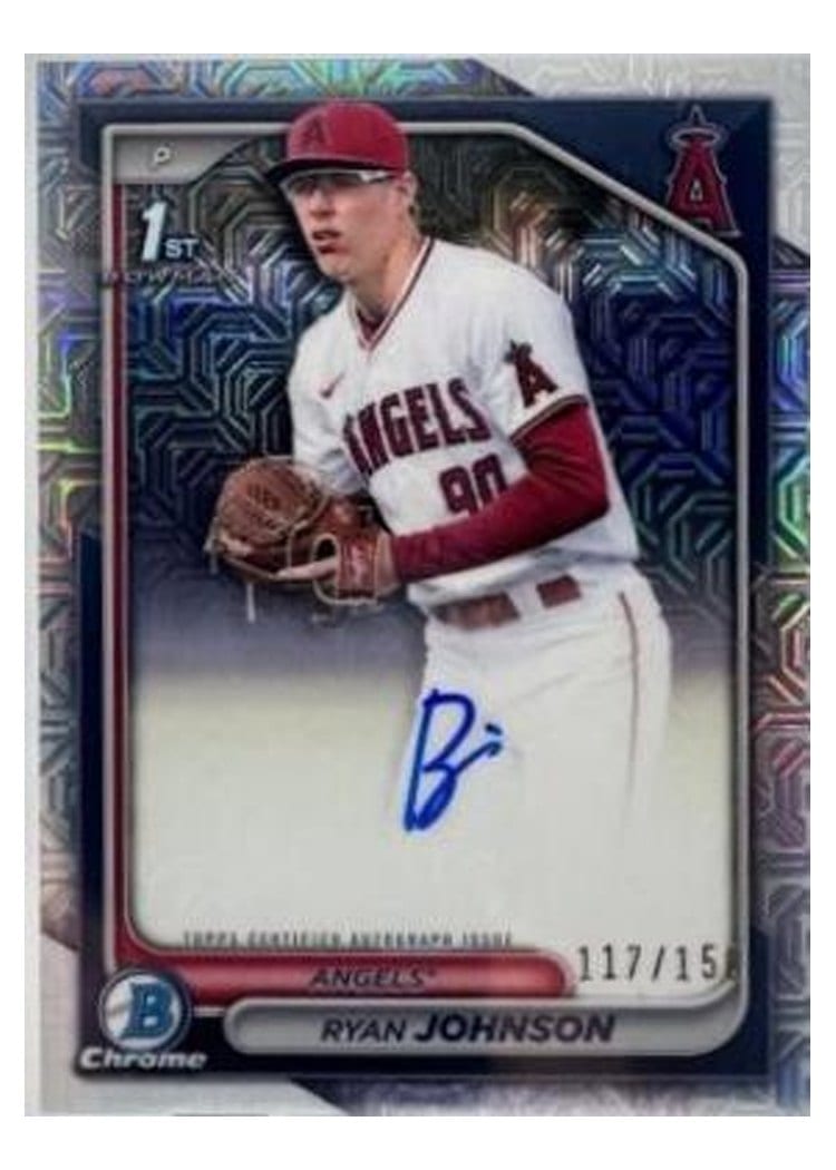 2024 Bowman Draft Chrome Prospect Autographs Ryan Johnson #CPA-RJ card