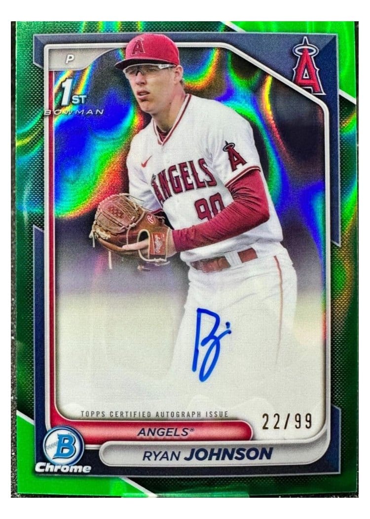 2024 Bowman Draft Chrome Prospect Autographs Ryan Johnson #CPA-RJ card