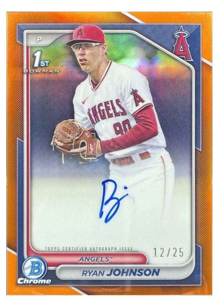 2024 Bowman Draft Chrome Prospect Autographs Ryan Johnson #CPA-RJ card