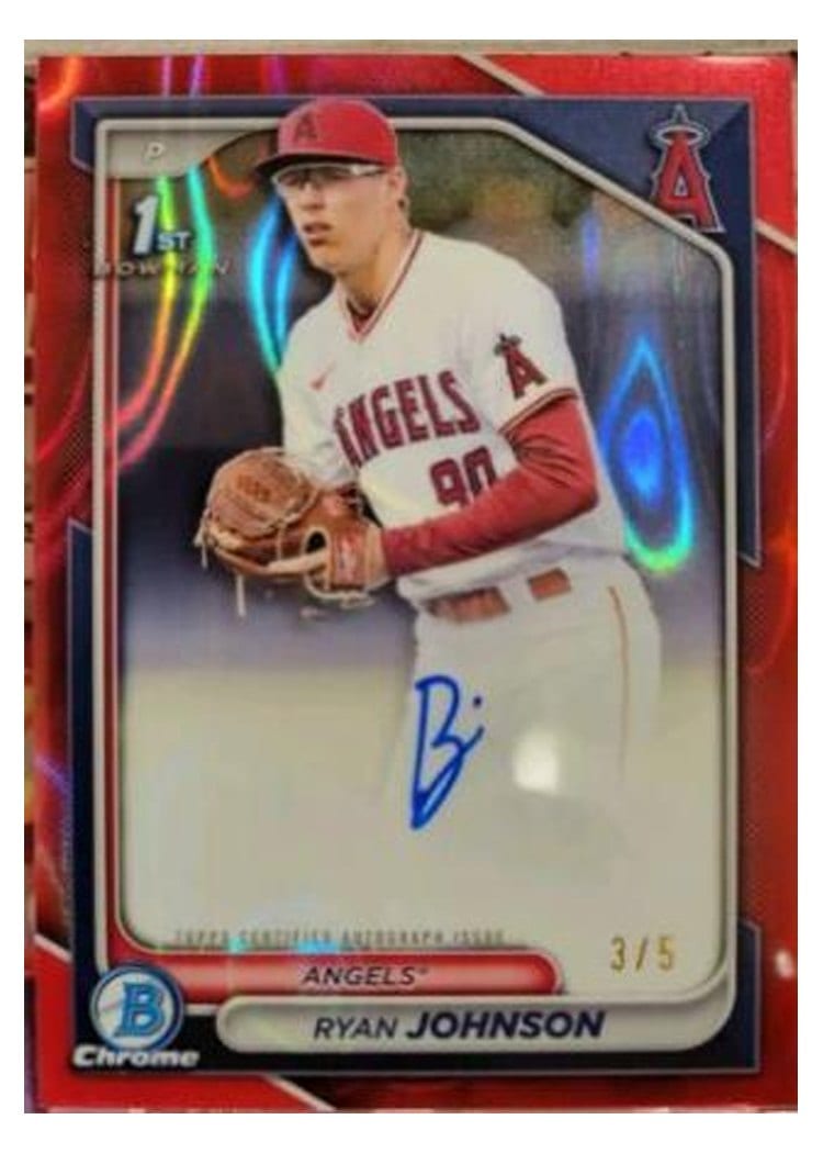 2024 Bowman Draft Chrome Prospect Autographs Ryan Johnson #CPA-RJ card