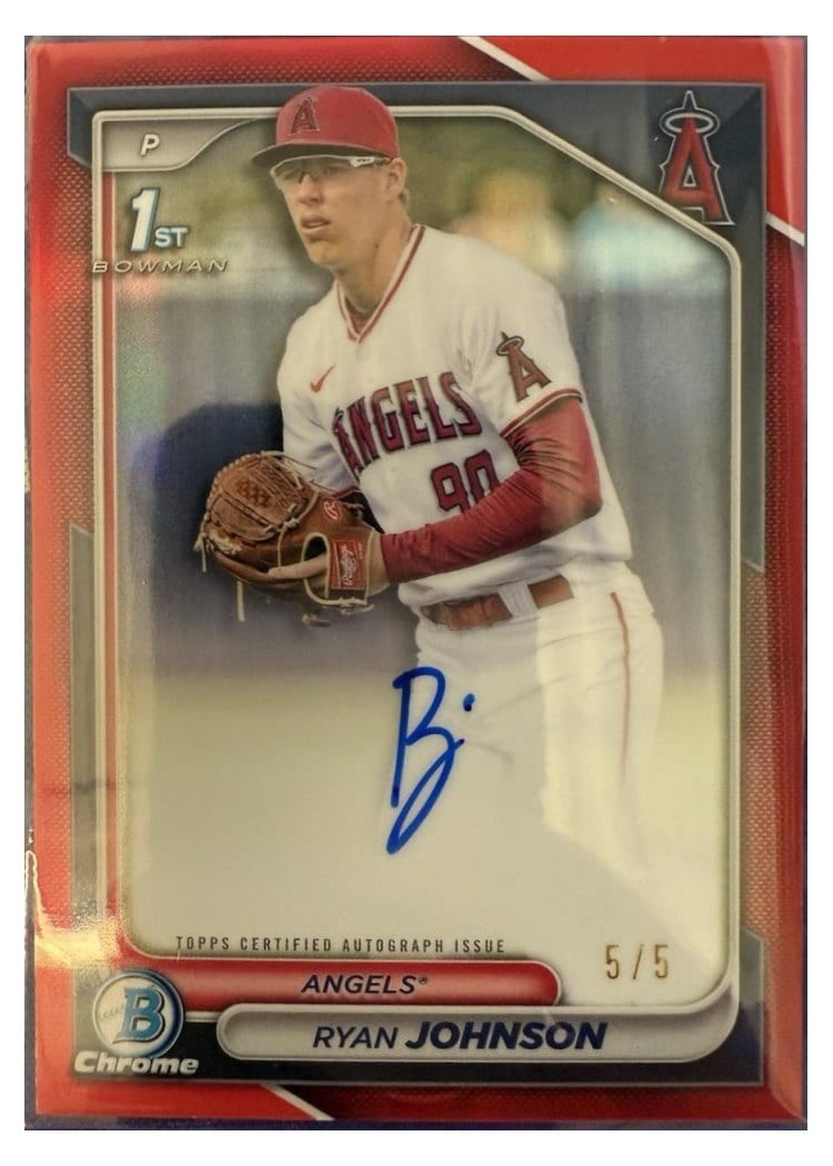 2024 Bowman Draft Chrome Prospect Autographs Ryan Johnson #CPA-RJ card
