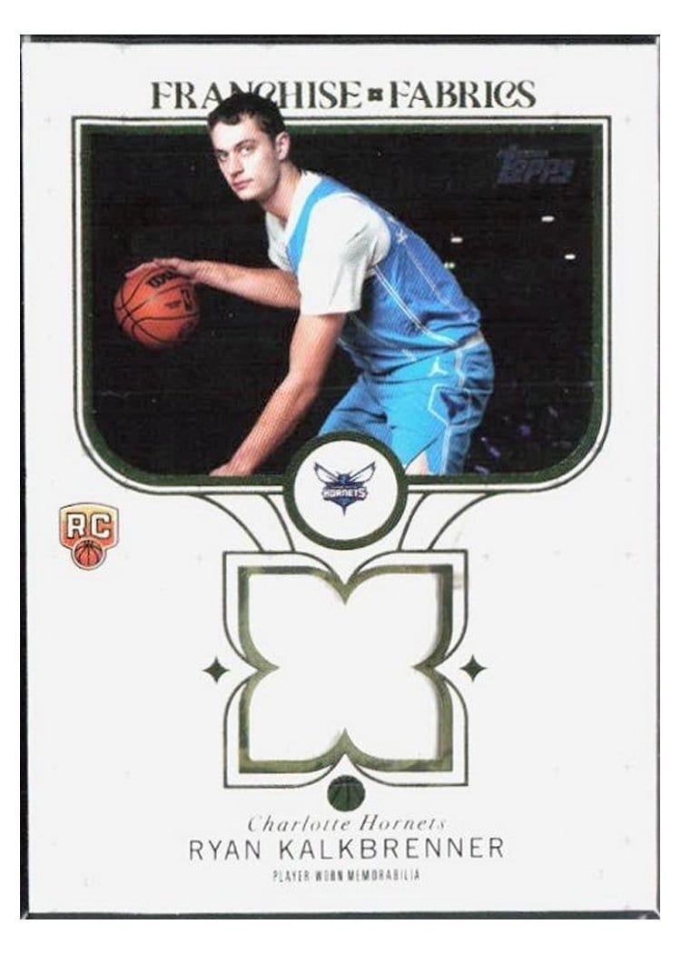 2025-26 Topps Franchise Fabrics Ryan Kalkbrenner #FF-RK card