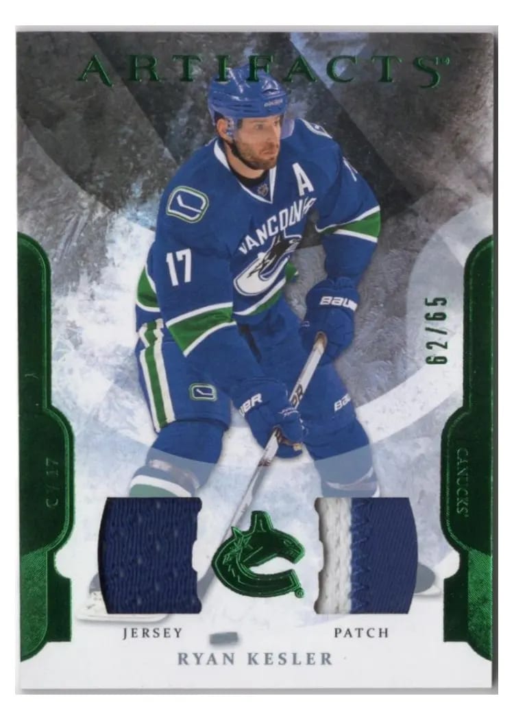 2011 Upper Deck Artifacts Ryan Kesler #17 card