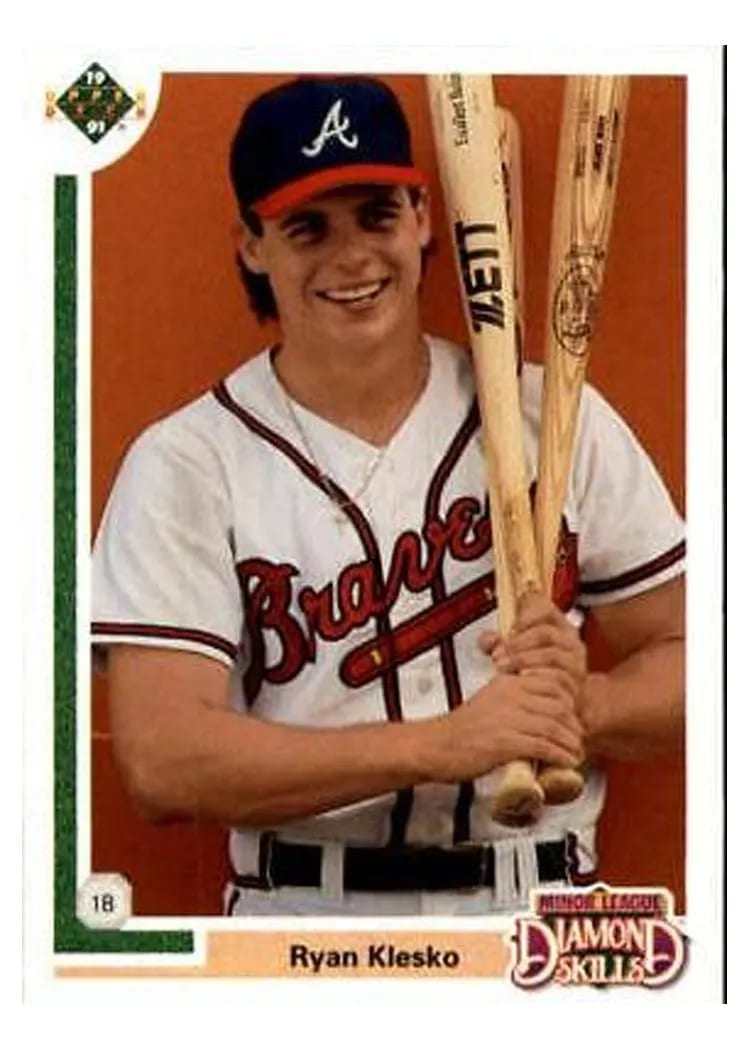 1991 Upper Deck Final Edition Ryan Klesko #8F card