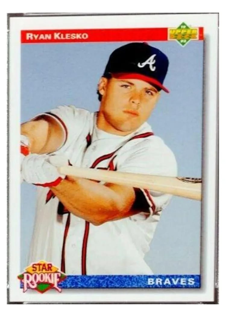 1992 Upper Deck Base Set Ryan Klesko #24 card