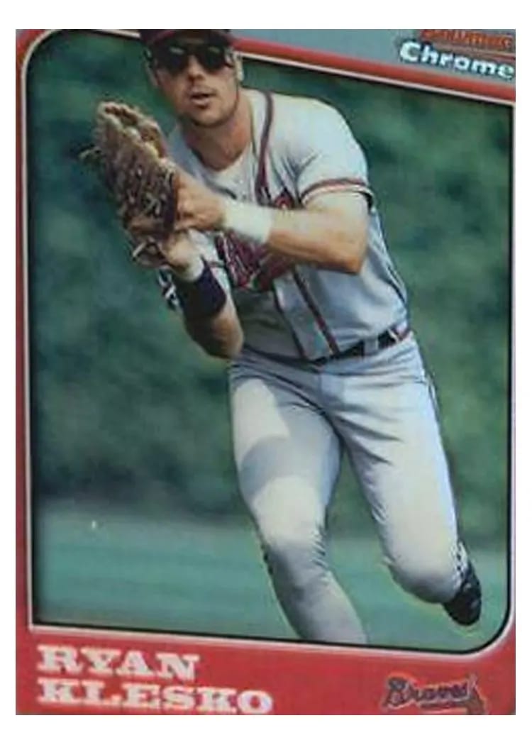 1997 Bowman Chrome Ryan Klesko #10 card