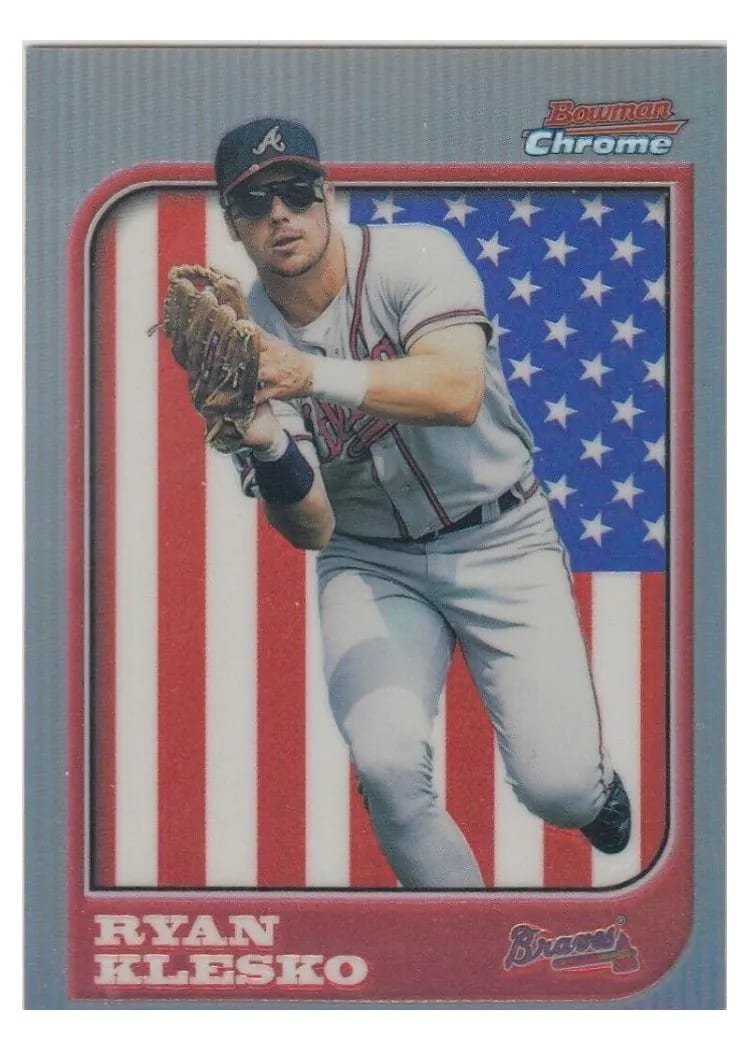 1997 Bowman Chrome International Ryan Klesko #10 card