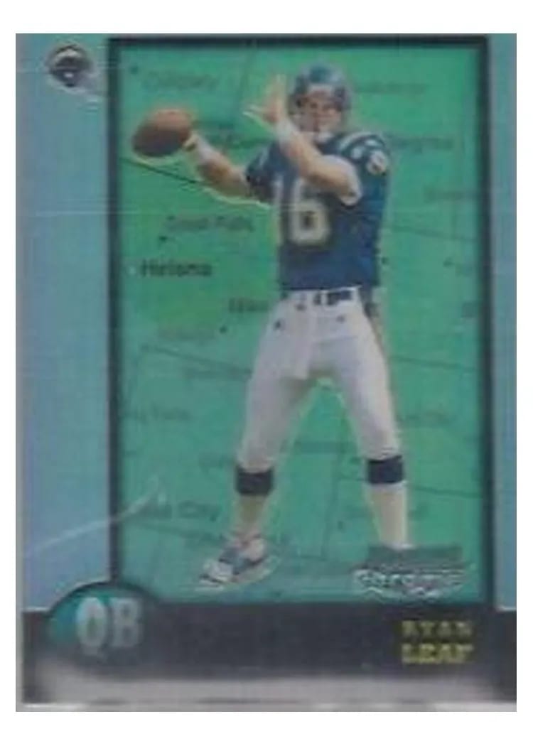 1998 Bowman Chrome Ryan Leaf #10 card