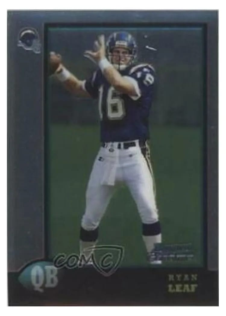 1998 Bowman Chrome Preview Ryan Leaf #BCP5 card