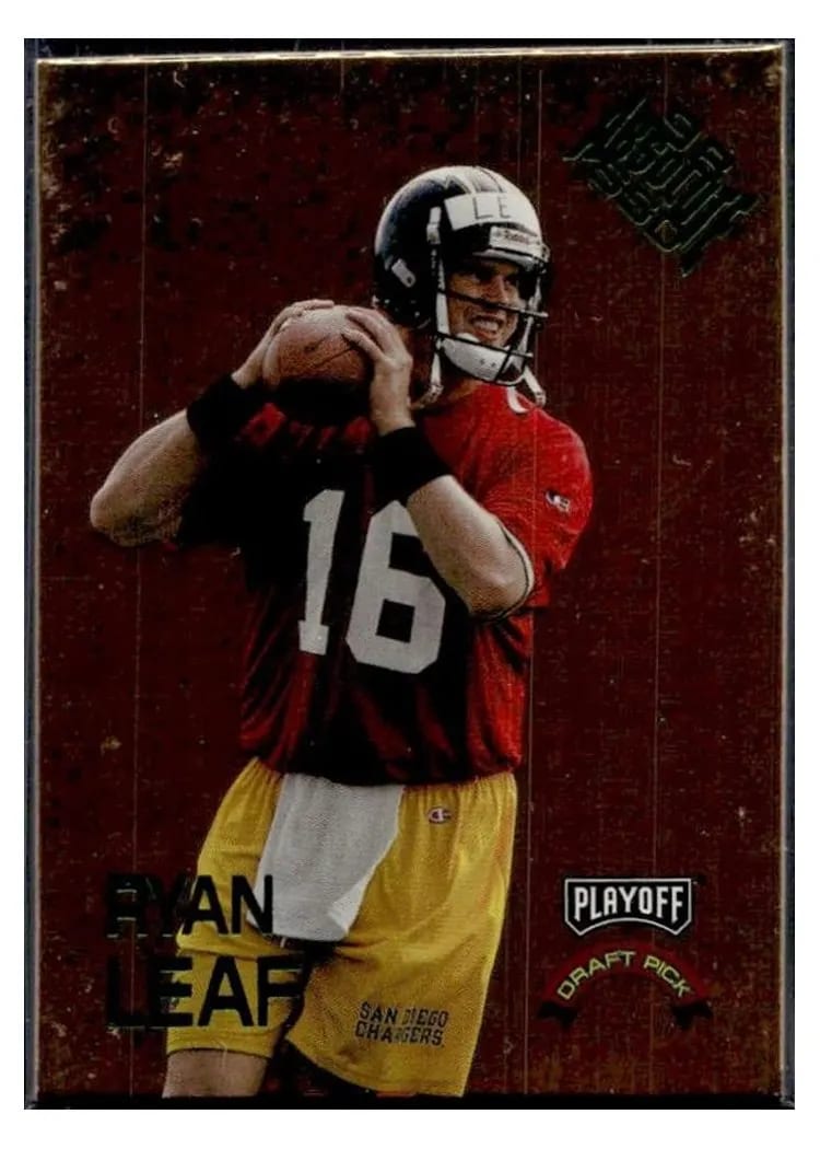 1998 Playoff Absolute Draft Picks Ryan Leaf #2 card
