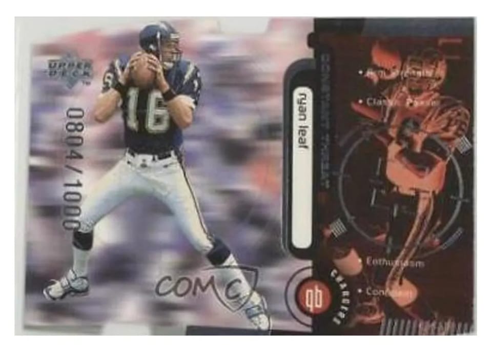 1998 Upper Deck Constant Threat Ryan Leaf #CT16 card